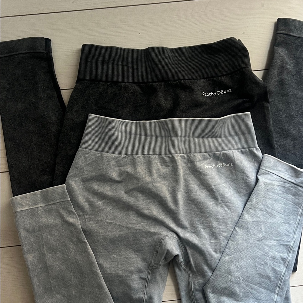 Kids Leggings - Black and Gray